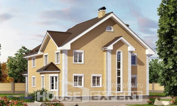320-003-Л Проект двухэтажного дома, просторный дом из поризованных блоков, Новокубанск