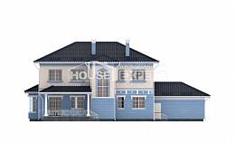 285-003-Л Проект двухэтажного дома и гаражом, современный загородный дом из кирпича, Курганинск