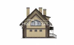185-003-Л Проект двухэтажного дома с мансардным этажом, гараж, красивый домик из твинблока, Тимашёвск