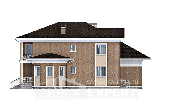 335-002-П Проект двухэтажного дома, гараж, большой домик из кирпича, Новороссийск