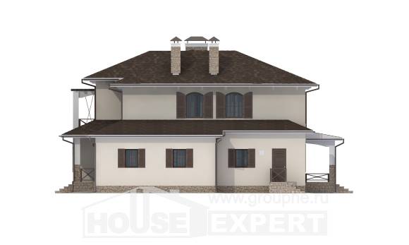 285-002-П Проект двухэтажного дома, гараж, большой домик из кирпича, Лабинск